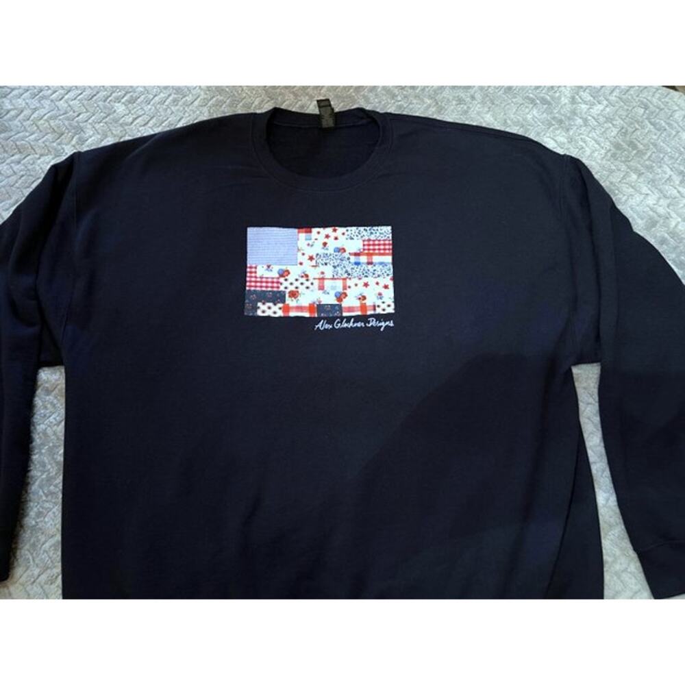 Alex Glockner Design Patchwork Quilt American Fla… - image 1